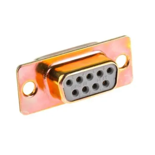 RS PRO 9 Way Panel Mount D-sub Connector Socket, 2.77mm Pitch - 466208 product image