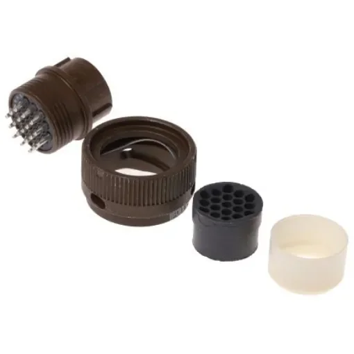 ITT Cannon, KPT, Copper Alloy 19 Way Cable Mount MIL Spec Circular Connector Receptacle, Socket Contacts,Shell Size 14, - KPT06F14-19S product image