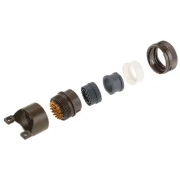 ITT Cannon, KPT, Copper Alloy 32 Way Cable Mount MIL Spec Circular Connector Plug, Pin Contacts,Shell Size 18, Bayonet - KPT06F18-32P product image
