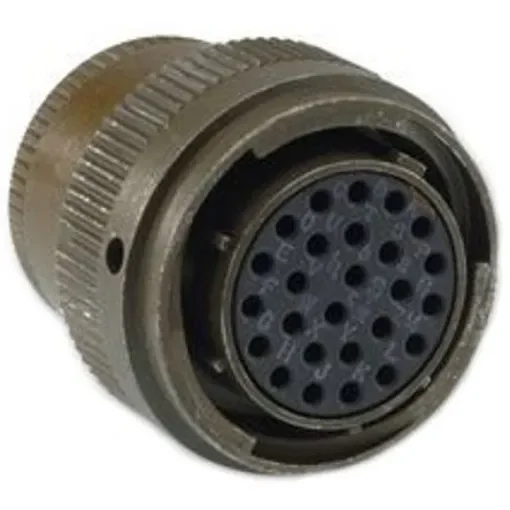 ITT Cannon, KPT, Copper Alloy 32 Way Cable Mount MIL Spec Circular Connector Plug, Socket Contacts,Shell Size 18, - KPT06F18-32S product image