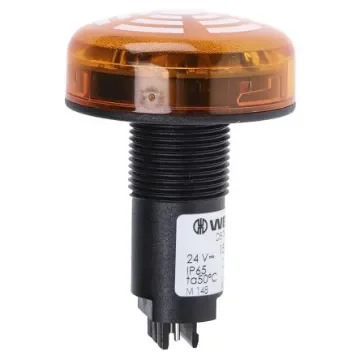 Werma 150 Series Yellow Buzzer Beacon, 24 V dc, IP65, Panel Mount, 80dB at 1 Metre - 150.300.55 product image