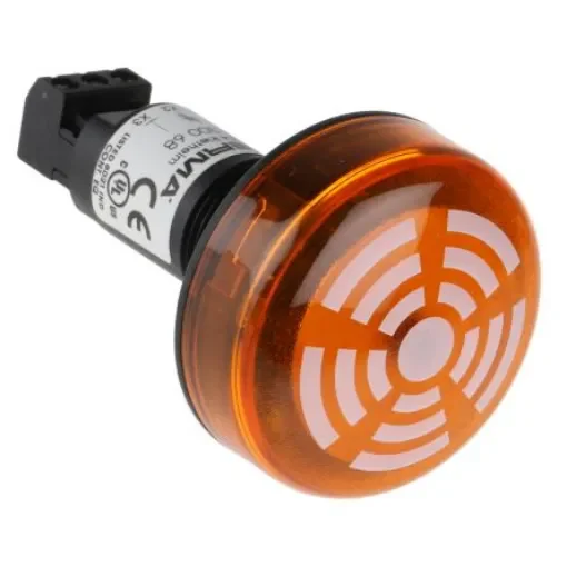 Werma 150 Series Yellow Buzzer Beacon, 230 V ac, IP65, Panel Mount, 80dB at 1 Metre - 150.300.68 product image