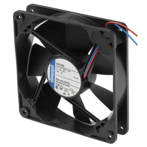 ebm-papst 4400 F Series Axial Fan, 12 V dc, DC Operation, 94m³/h, 1.3W, 108mA Max, 119 x 119 x 25mm - 4412FGL product image