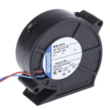 ebm-papst RL 48 Series Centrifugal Fan, 24 V dc, 28m³/h, DC Operation, 75.5 x 75.2 x 27mm - RL48-19/14 product image