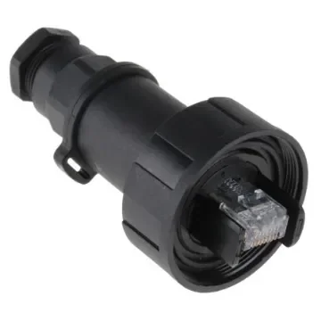 Bulgin Buccaneer Series Male RJ45 Connector, Cable Mount, Cat5e Straight 1 Port 8 -Way - PX0834/B product image