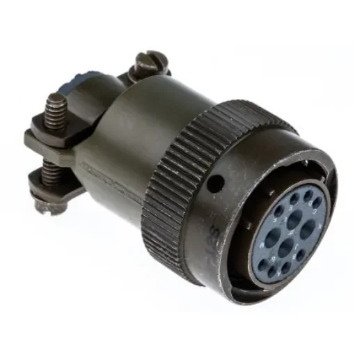 ITT Cannon, KPT, Copper Alloy 12 Way Cable Mount MIL Spec Circular Connector Plug, Socket Contacts,Shell Size 14, - KPT06F14-12S product image