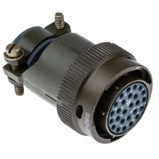ITT Cannon, KPT, Copper Alloy 26 Way Cable Mount MIL Spec Circular Connector Plug, Socket Contacts,Shell Size 16, - KPT06F16-26S product image