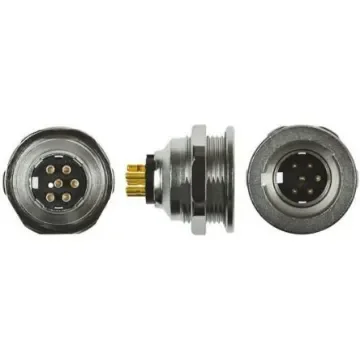 binder Circular Connector, 19 Contacts, Panel Mount, Miniature Connector, Socket, Male, IP67, 440 Series - 09-4843-00-19 product image