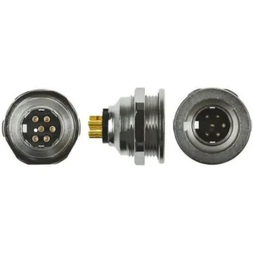 binder Circular Connector, 19 Contacts, Panel Mount, Miniature Connector, Socket, Male, IP67, 440 Series - 09-4843-00-19 product image
