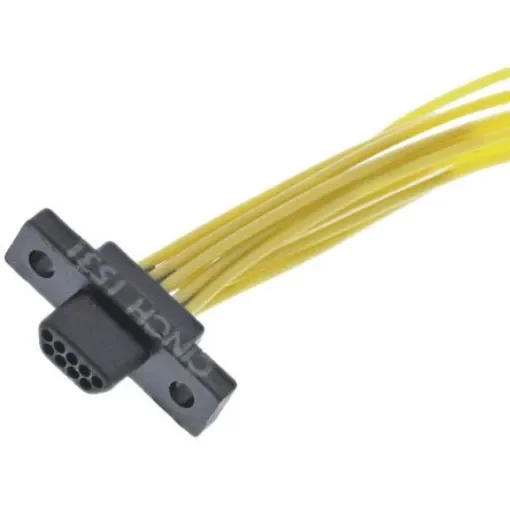 Cinch DCDA 9 Way Cable Mount D-sub Connector Plug, 1.27mm Pitch - DCDA-09P-6E2-18.0B product image