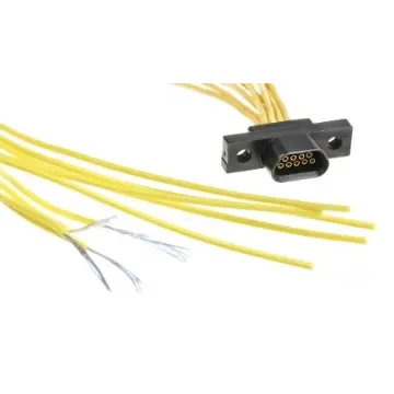 Cinch DCDA 9 Way Cable Mount D-sub Connector Socket, 1.27mm Pitch - DCDA-09S-6E2-18.0B product image