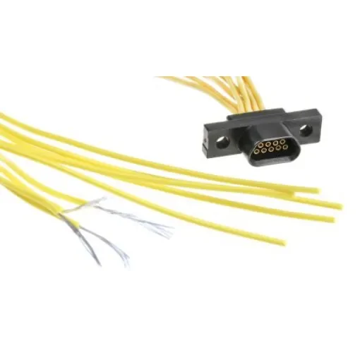 Cinch DCDA 9 Way Cable Mount D-sub Connector Socket, 1.27mm Pitch - DCDA-09S-6E2-18.0B product image