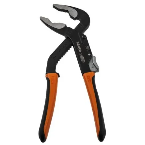 Bahco 4-Piece Water Pump Pliers, 225 mm Overall, Bent Tip, 53,5mm Jaw - 8231 product image
