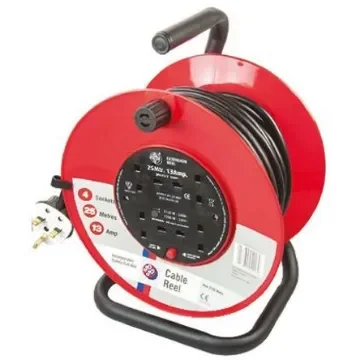 Schneider Electric 25m 4 Socket Type G - British Cable Reel Open Reel, 240 V - JJR42513 product image