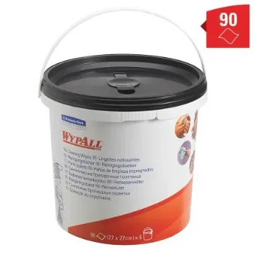 Kimberly Clark WypAll Wet Multi-Purpose Wipes, Bucket of 90, 305 x 305mm - 7775 product image