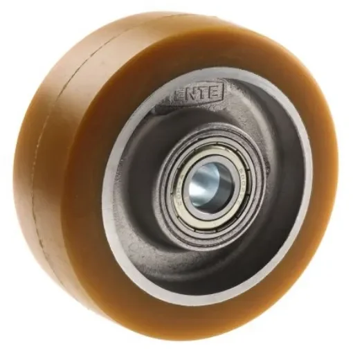 Tente Yellow Polyurethane Corrosion Resistant Trolley Wheel, 600kg - ITP 100X40-Ø15 NL40 product image