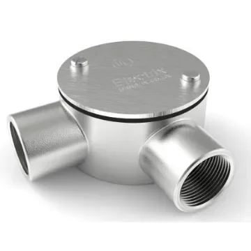 RS PRO Angle Box, Conduit Fitting, 25mm Nominal Size, 316 Stainless Steel, Silver IP67 rating - 4711271 product image