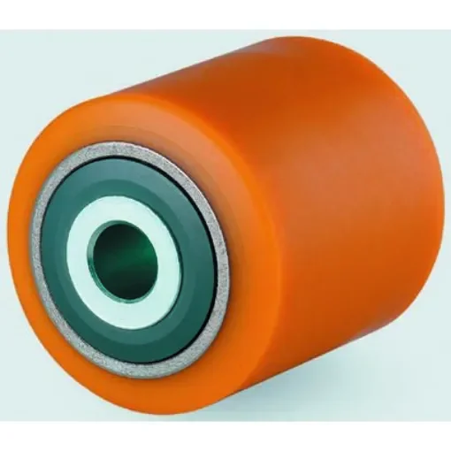 Tente Yellow Polyurethane Sealed Bearings Trolley Wheel, 800kg - ETX 085X85-Ø12 NL90 TYPE A product image