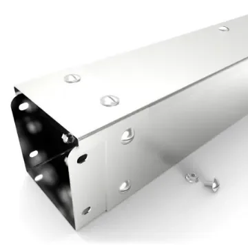 RS PRO Grey Industrial Trunking - Closed Slot, W75 mm x D75mm, L3m, 304 Stainless Steel - 4711669 product image