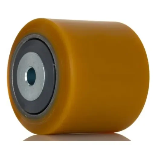 Tente Yellow Polyurethane Sealed Bearings Trolley Wheel, 800kg - ETX 085X80-Ø12 NL85 TYPE A product image