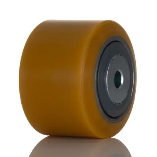 Tente Yellow Polyurethane Sealed Bearings Trolley Wheel, 600kg - ETX 085X60-Ø12 NL65 TYPE A product image
