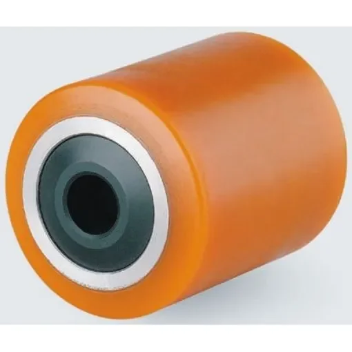 Tente Yellow Polyurethane Sealed Bearings Trolley Wheel, 1600kg - ETX 085X80-Ø20 NL85 TYPE E product image