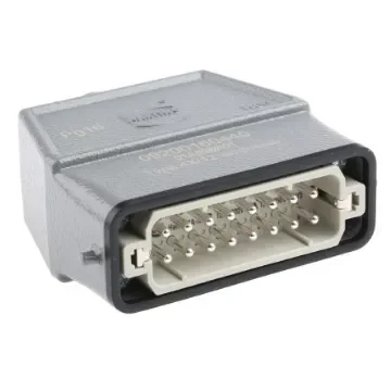 HARTING Coupler Kit, 16 + PE Way, 16A, Male, Han A, 250 V - 09200160440+09200162612 product image
