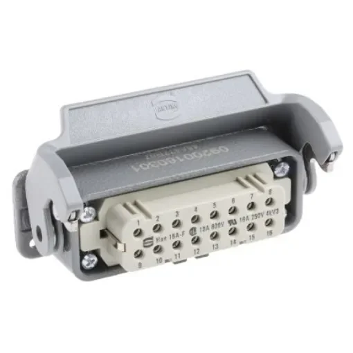 HARTING Coupler Kit, 16 + PE Way, 16A, Female, Han A, 250 V - 09200160301+09200162812 product image