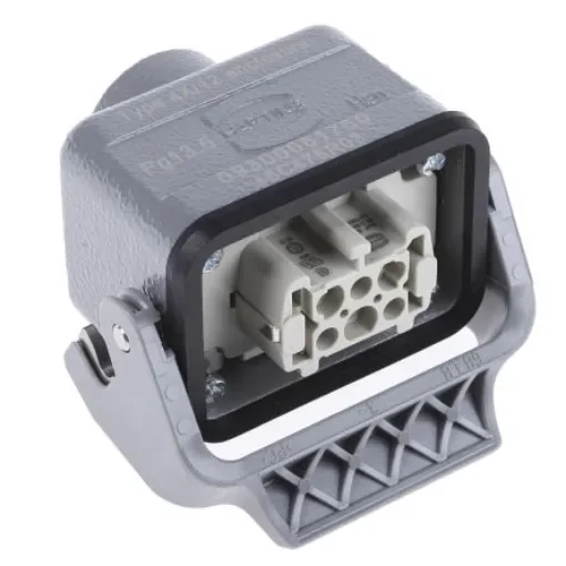 HARTING Hood Kit, 6 Way, 16A, Female, Han E, 500 V - 09300061750+09330062701 product image