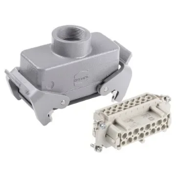 HARTING Quick Lock Connector Set, 16 Way, 16A, Female, Han E, 500 V - 09300161730+09330162701 product image