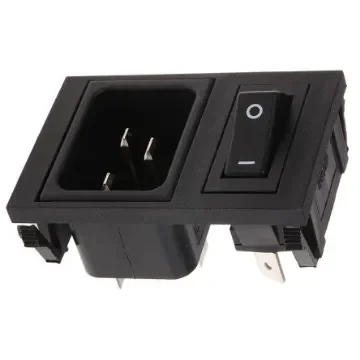 Bulgin C20 Snap-In IEC Connector Male, 16A, 250 V - BZV49/Z0000/98 product image