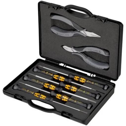 Knipex 8 Piece Electronics Tool Case with Case - 00 20 18 ESD product image