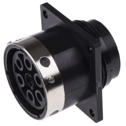 ITT Cannon Circular Connector, 7 Contacts, Panel Mount, Socket, Female, IP65, Trident Ringlock Series - TR1807RFS1NB / 192990-1300 product image