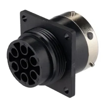 ITT Cannon Circular Connector, 7 Contacts, Panel Mount, Socket, Male, IP65, Trident Ringlock Series - TR1807RMS1NB / 192990-1360 product image