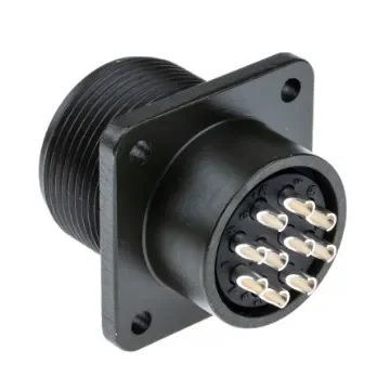 Amphenol Industrial, MS3102A, Copper Alloy 10 Way Box Mount MIL Spec Circular Connector Receptacle, Pin Contacts,Shell - MS3102A-18-1P product image