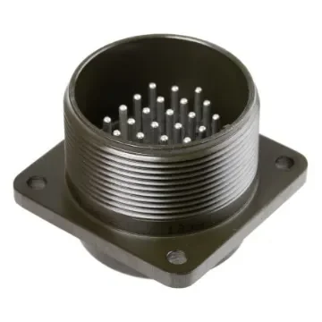 Amphenol Industrial, MS3102A, Copper Alloy 24 Way Box Mount MIL Spec Circular Connector Receptacle, Pin Contacts,Shell - MS3102A-24-28P product image