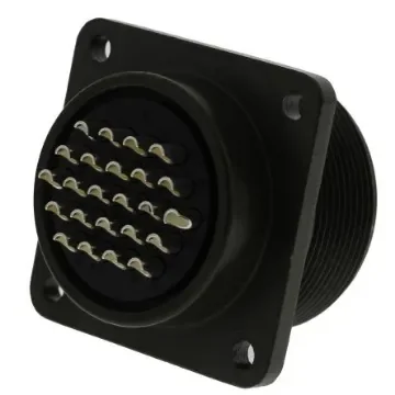 Amphenol Industrial, MS3102A, Copper Alloy 24 Way Box Mount MIL Spec Circular Connector Receptacle, Socket - MS3102A-24-28S product image