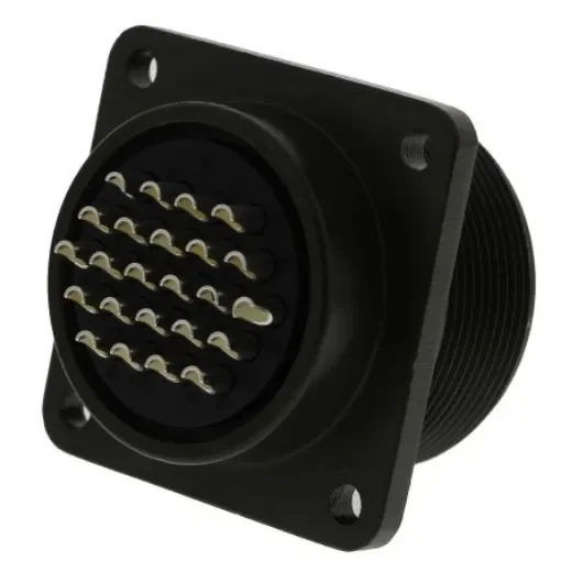 Amphenol Industrial, MS3102A, Copper Alloy 24 Way Box Mount MIL Spec Circular Connector Receptacle, Socket - MS3102A-24-28S product image