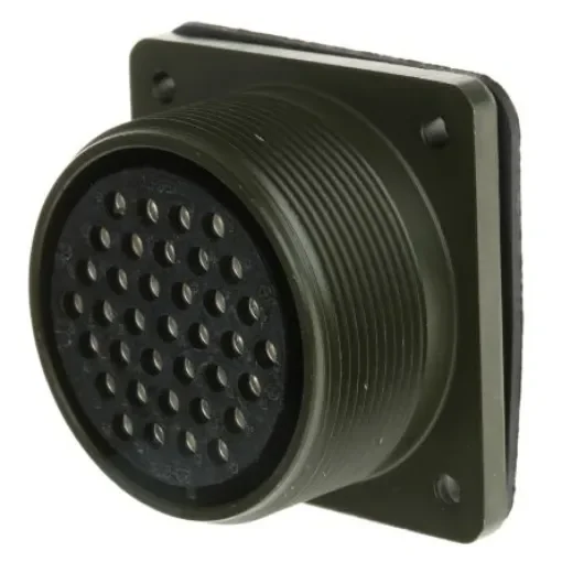 Amphenol Industrial, MS3102A, Copper Alloy 37 Way Box Mount MIL Spec Circular Connector Receptacle, Socket - MS3102A-28-21S product image