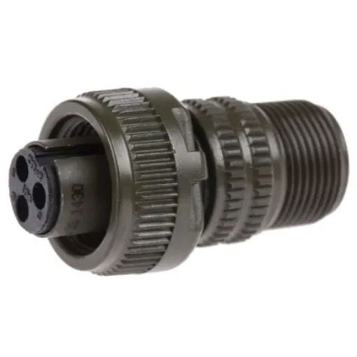 Amphenol Industrial, MS3106A, Copper Alloy 3 Way Cable Mount MIL Spec Circular Connector, Socket Contacts,Shell Size - MS3106A-10SL-3S product image