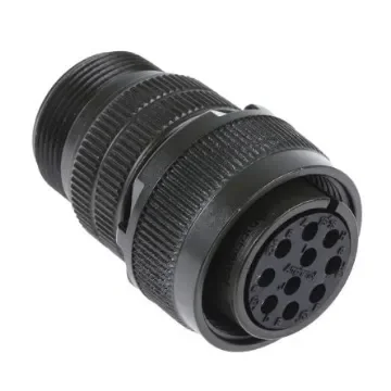Amphenol Industrial, MS3106A, Copper Alloy 10 Way Cable Mount MIL Spec Circular Connector, Socket Contacts,Shell Size - MS3106A-18-1S product image
