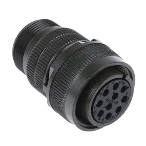 Amphenol Industrial, MS3106A, Copper Alloy 10 Way Cable Mount MIL Spec Circular Connector, Socket Contacts,Shell Size - MS3106A-18-1S product image