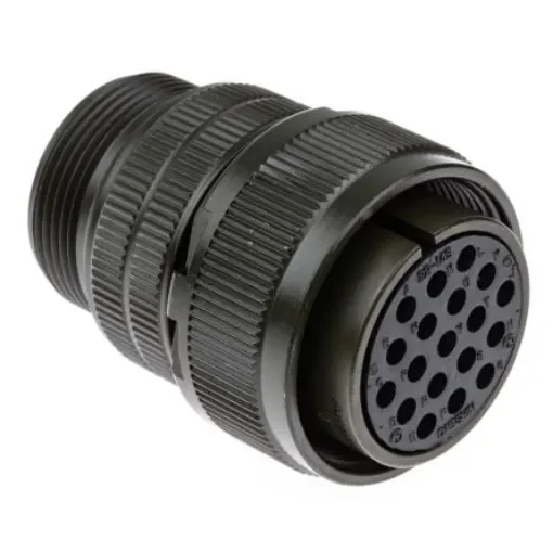 Amphenol Industrial, MS3106A, Copper Alloy 19 Way Cable Mount MIL Spec Circular Connector, Socket Contacts,Shell Size - MS3106A-22-14S product image