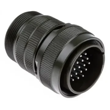 Amphenol Industrial, MS3106A, Copper Alloy 24 Way Cable Mount MIL Spec Circular Connector, Pin Contacts,Shell Size 24, - MS3106A-24-28P product image