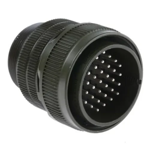 Amphenol Industrial, MS3106A, Copper Alloy 37 Way Cable Mount MIL Spec Circular Connector, Pin Contacts,Shell Size 28, - MS3106A-28-21P product image