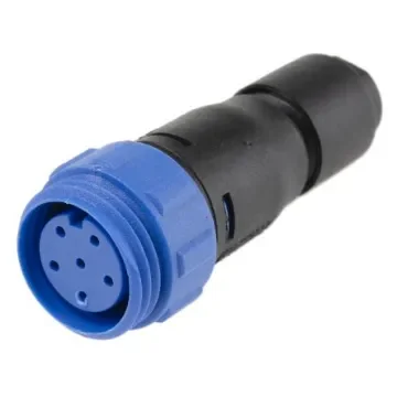 Bulgin Circular Connector, 6 Contacts, Cable Mount, Miniature Connector, Socket, Female, IP68, Buccaneer 400 Series - PX0411/06S/4550 product image