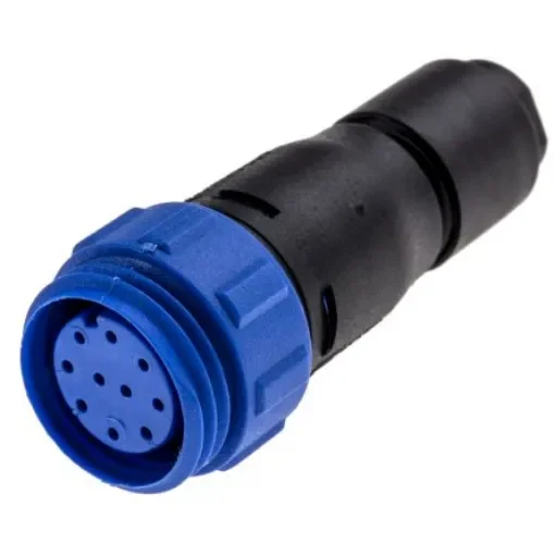 Bulgin Circular Connector, 10 Contacts, Cable Mount, Miniature Connector, Socket, Female, IP68, Buccaneer 400 Series - PX0411/10S/6065 product image