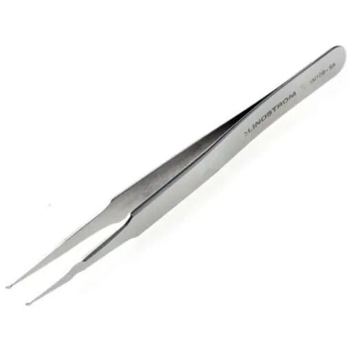 Lindstrom 120 mm, Stainless Steel, Rounded, ESD Tweezers - TL SM 108-SA product image