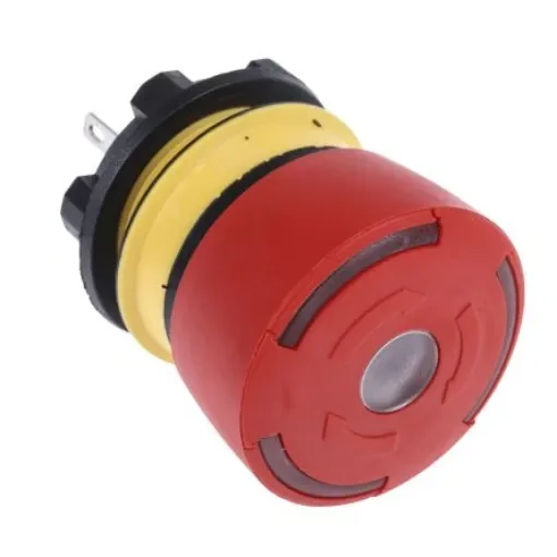 EAO 84 Series Twist Release Illuminated Emergency Stop Push Button, Panel Mount, 22.5mm Cutout, SPDT, IP65 - 84-5031.2B20 product image