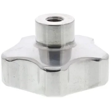RS PRO Silver Multiple Lobes Clamping Knob, M8, Threaded Through Hole - 478377 product image